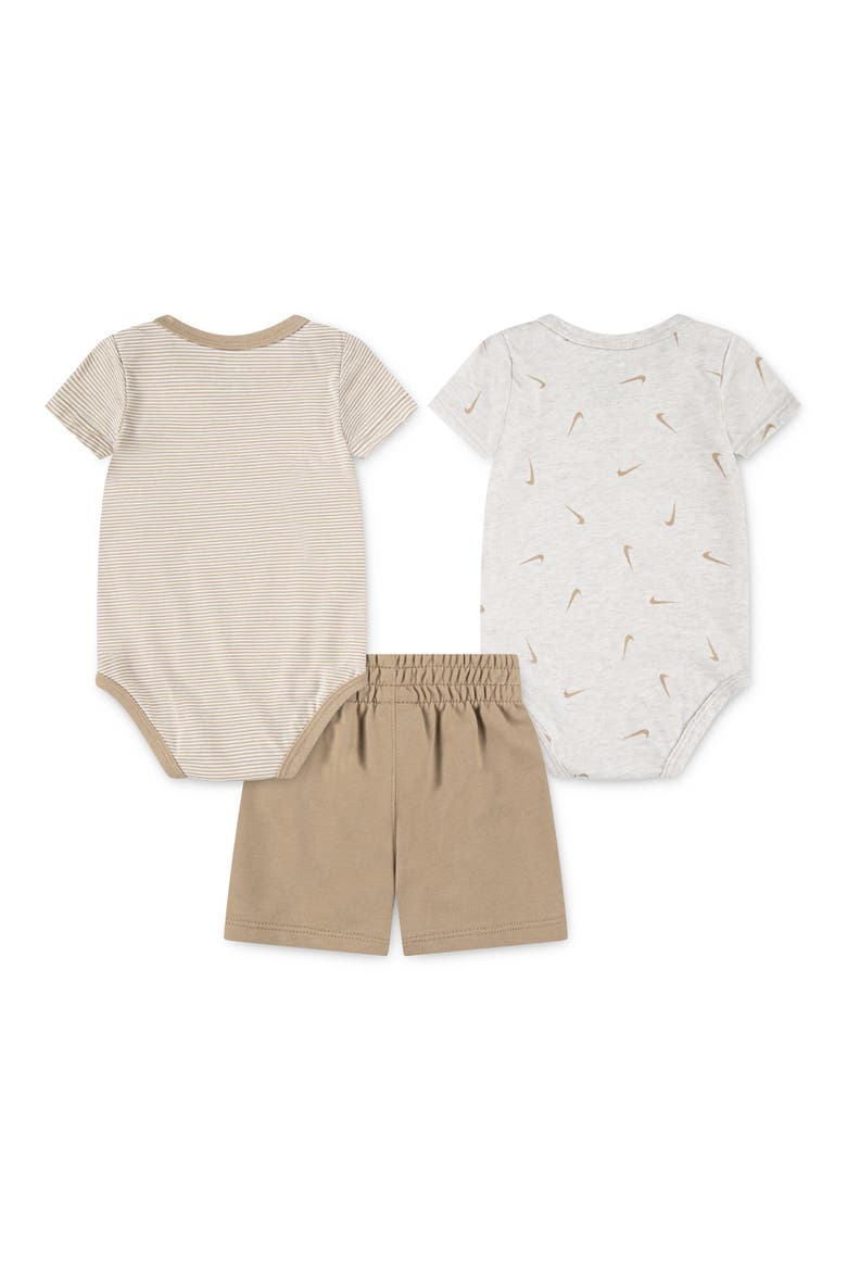 Kids' Stripe & Swooshfetti 3-Piece Set, Alternate, color, HEMP