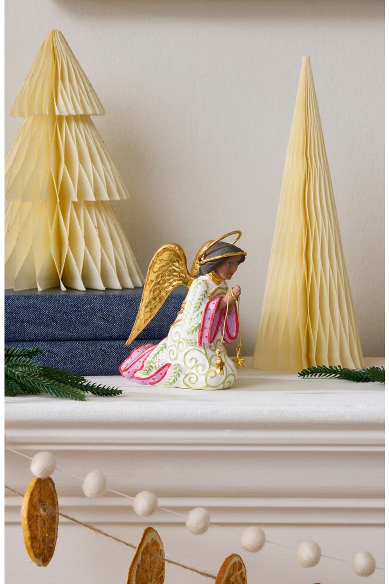 Patience Brewster Nativity Angel Ornament, Alternate, color, GOLD