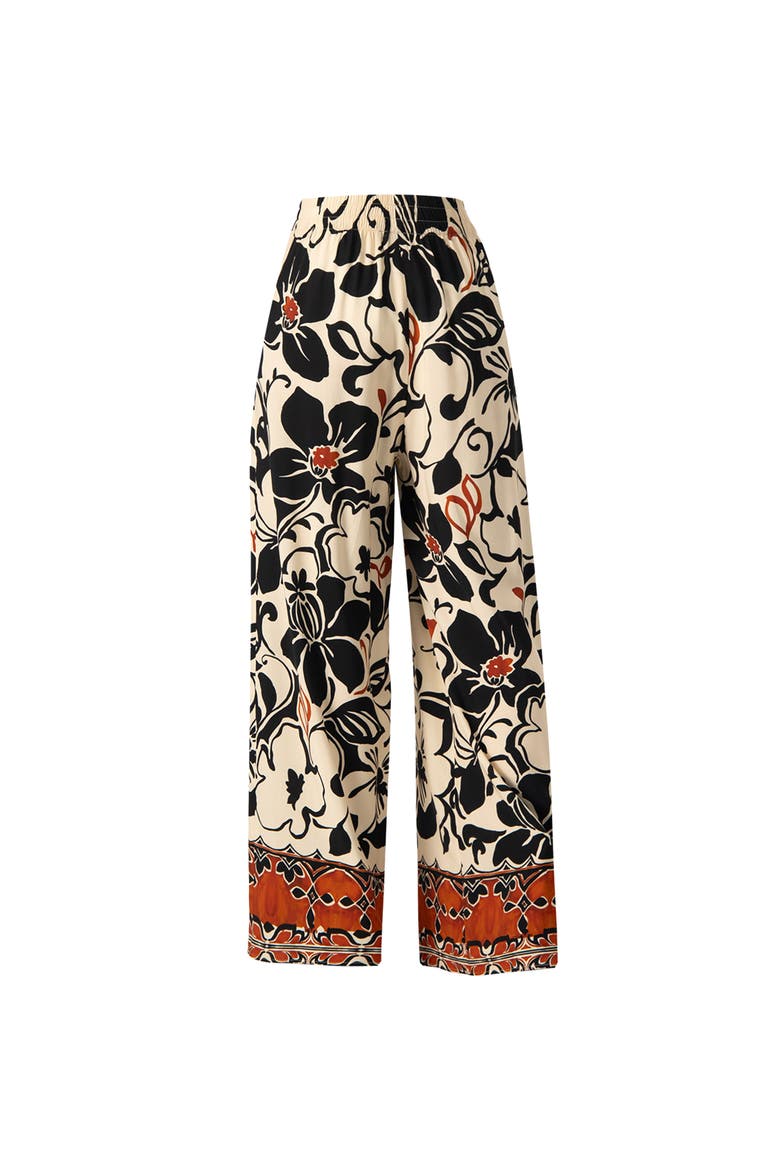 Floral Wide Leg Trousers, Alternate, color, Multicolor