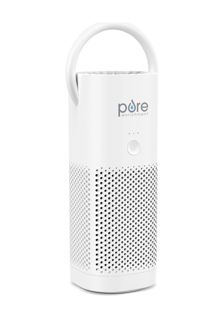 PureZone Mini Portable True HEPA Air Purifier - White, Main, color, WHITE
