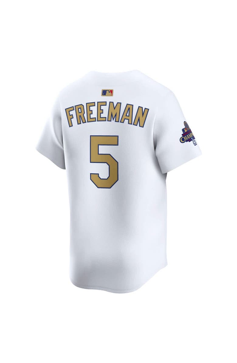 Nike Men's Nike Freddie Freeman White Los Angeles Dodgers 2025 Gold Collection Limited Jersey, Alternate, color, 