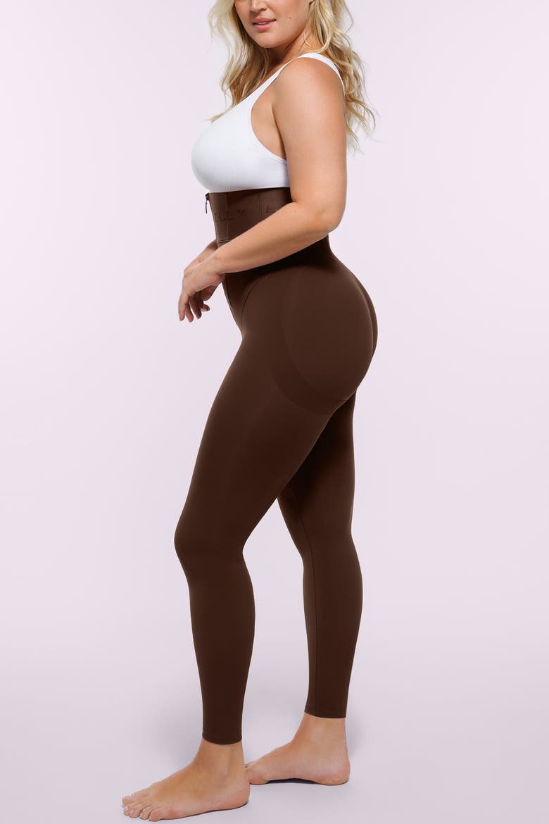 Bare Essentials AirSlim High-Waisted Full-Length Shaping Leggings, Alternate, color, Brown