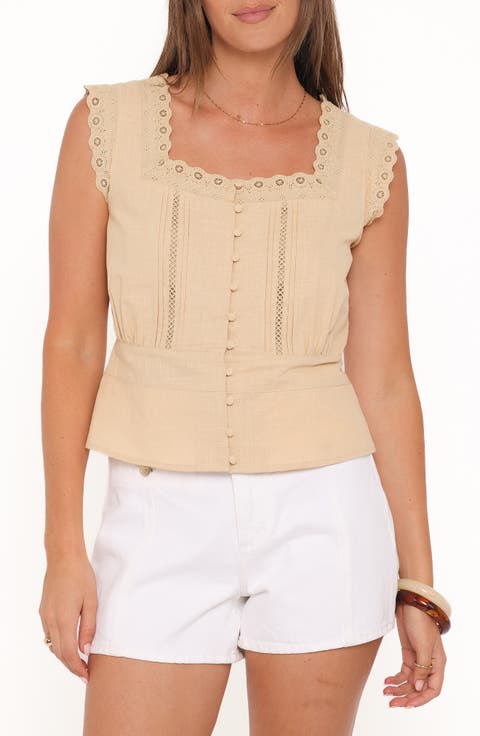 Luke Embroidered Sleeveless Top