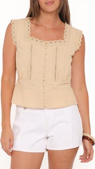 Petal & Pup Luke Embroidered Sleeveless Top