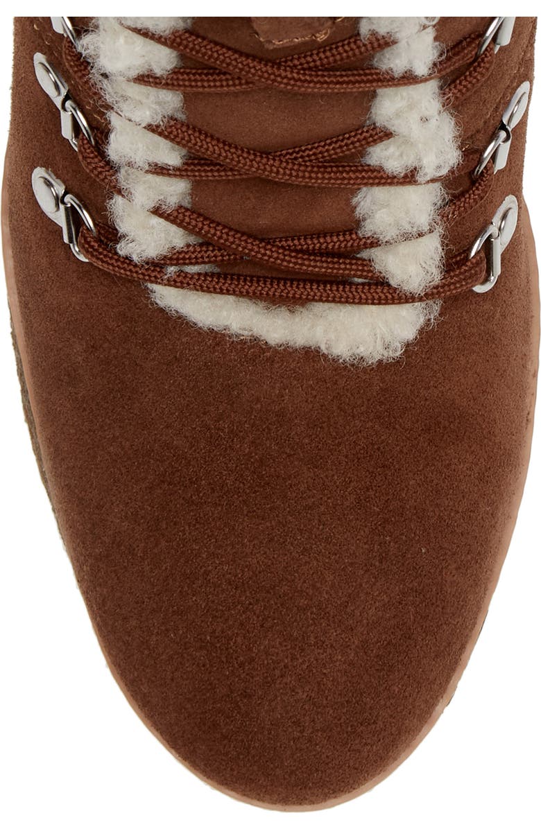 Steve Madden Marcel Faux Shearling Wedge Bootie, Alternate, color,