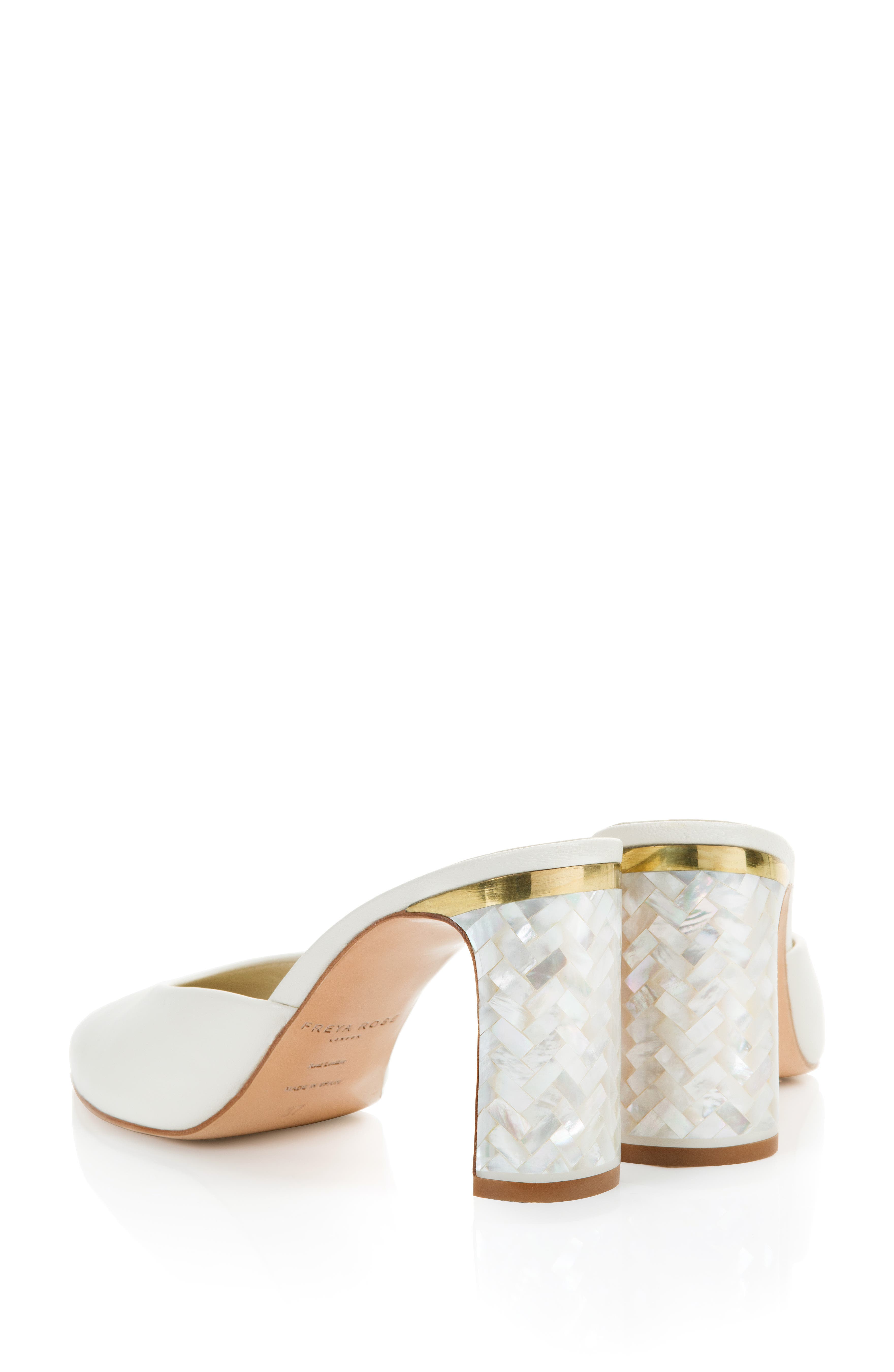 Freya Rose Jolie Pearl Heel Sandal, Alternate, color, Ivory