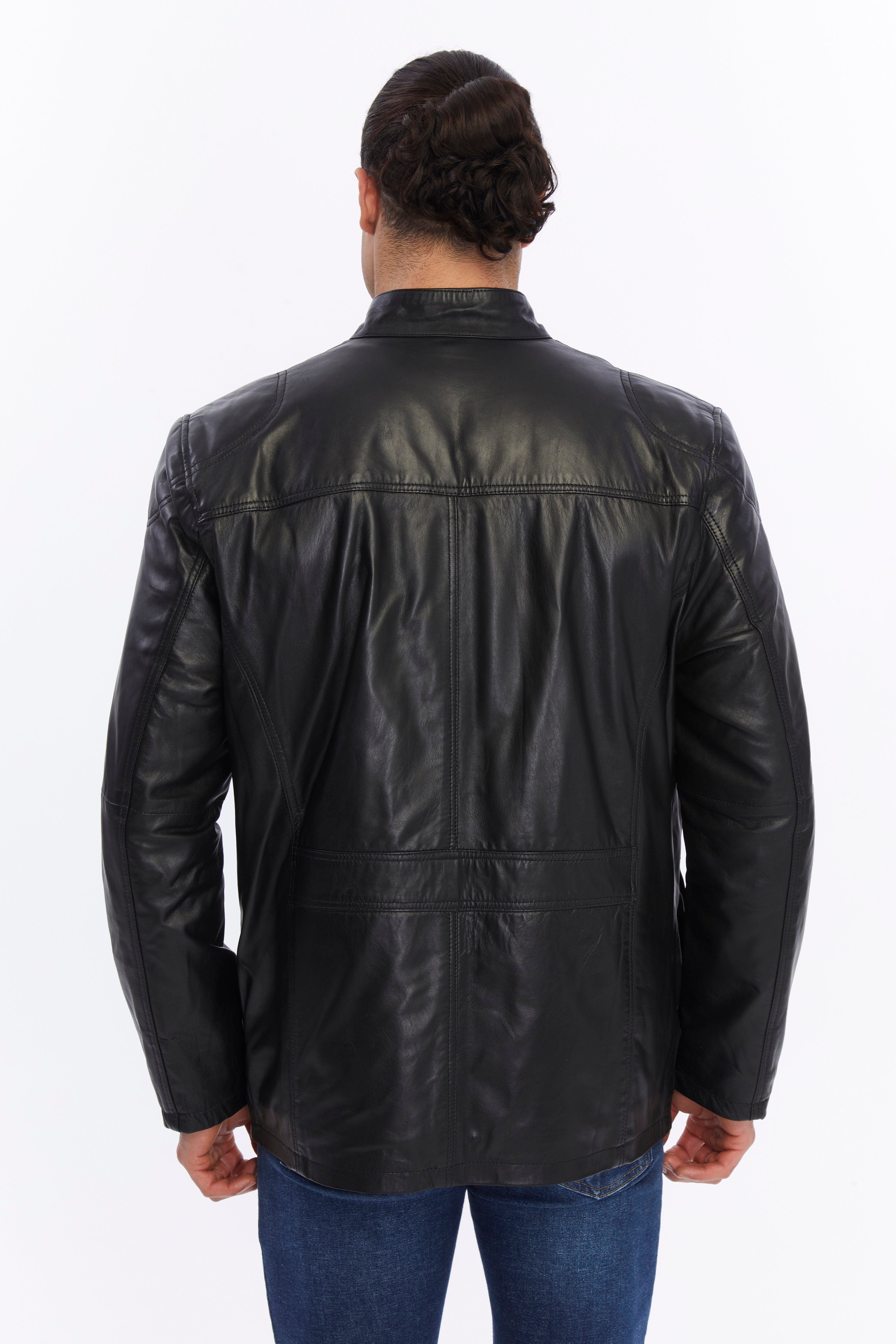 Utility Leather Jacket - image 2