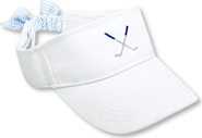 Bits & Bows Golf Clubs Twill Bow Visor