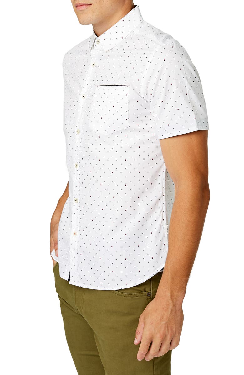 7 Diamonds Vision Quest Slim Fit Cotton Shirt, Alternate, color, 