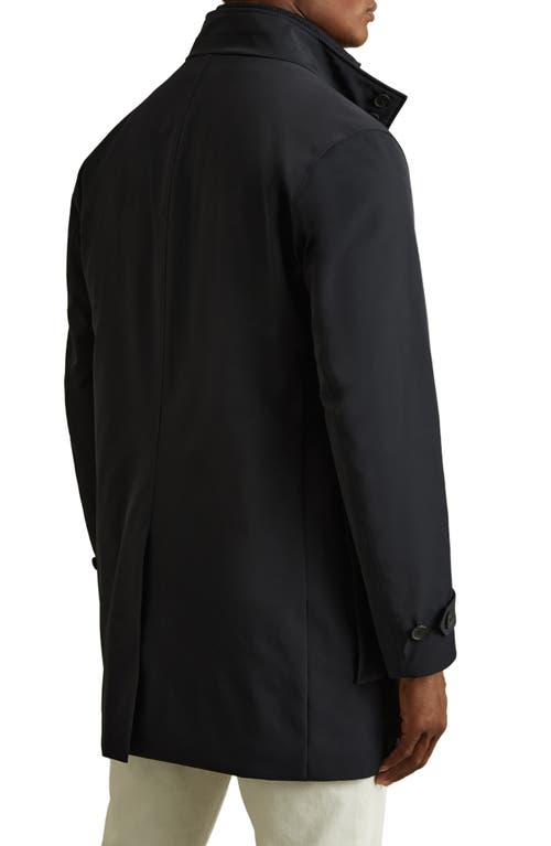 Reiss Player Water Resistant Coat In Blue