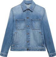 MANGO Slim Fit Denim Workwear Jacket