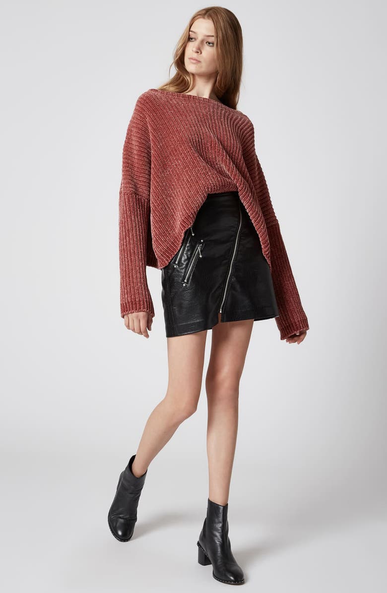 BLANKNYC Chenille Off the Shoulder Sweater, Alternate, color, 