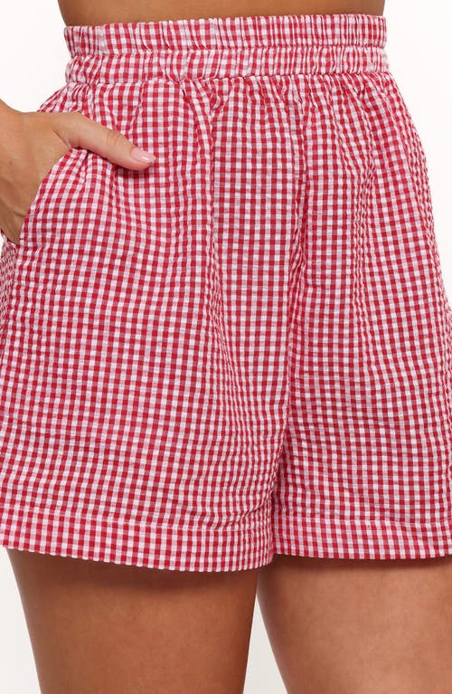 Petal And Pup Petal & Pup Libby Gingham Shorts In Pink
