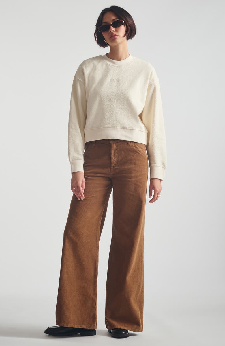 Brooklyn Industries Logo Crewneck Sweatshirt, Alternate, color, Turtledove