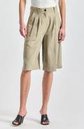Derek Lam 10 Crosby Maddox Pleat Front Bermuda Shorts