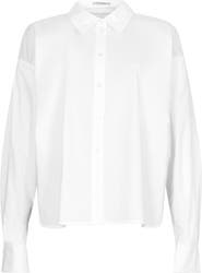 AllSaints Eliana Cutout Cotton Poplin Button-Up Shirt