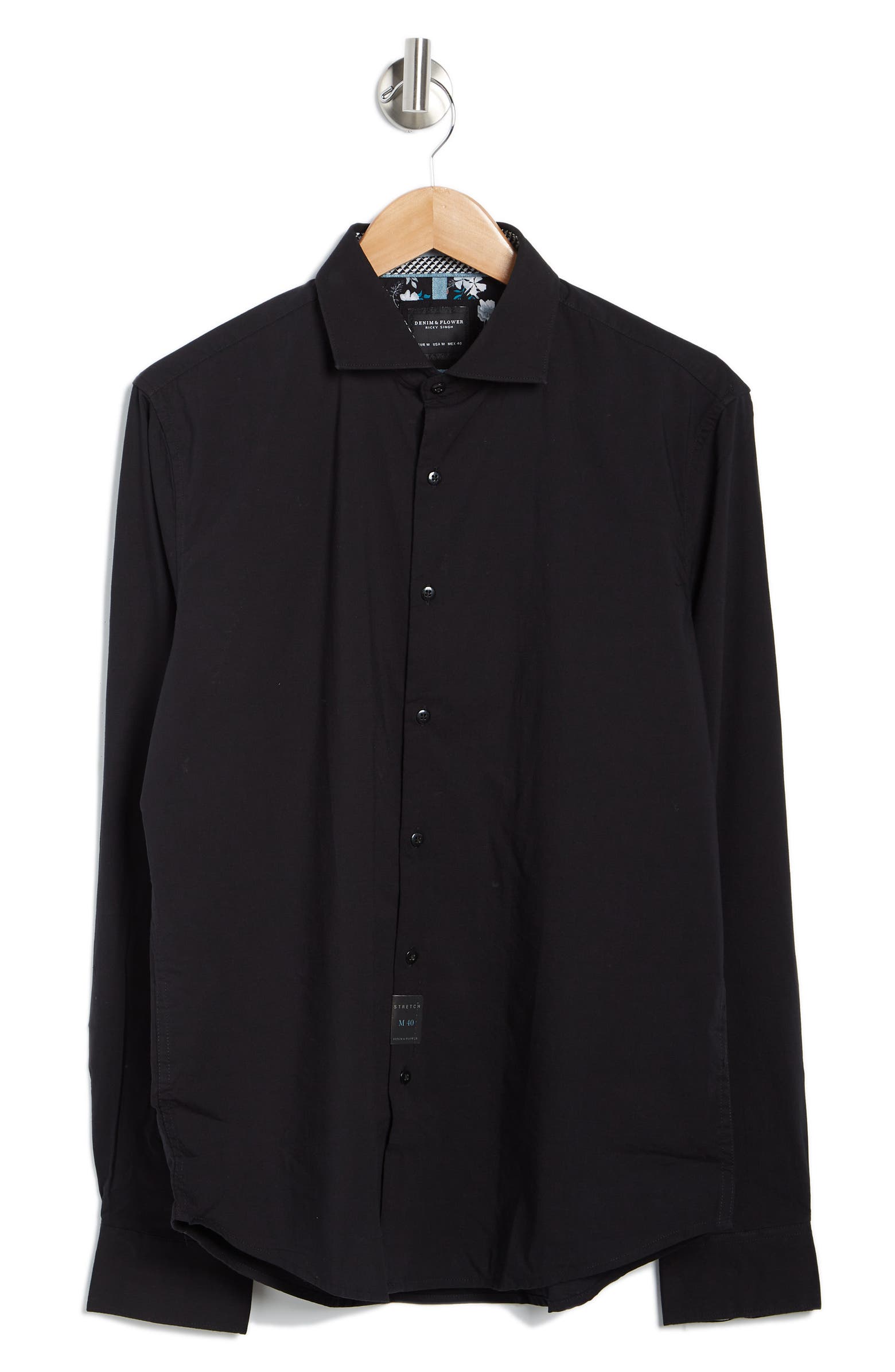 DENIM AND FLOWER Tech Long Sleeve Button-Up Shirt | Nordstromrack