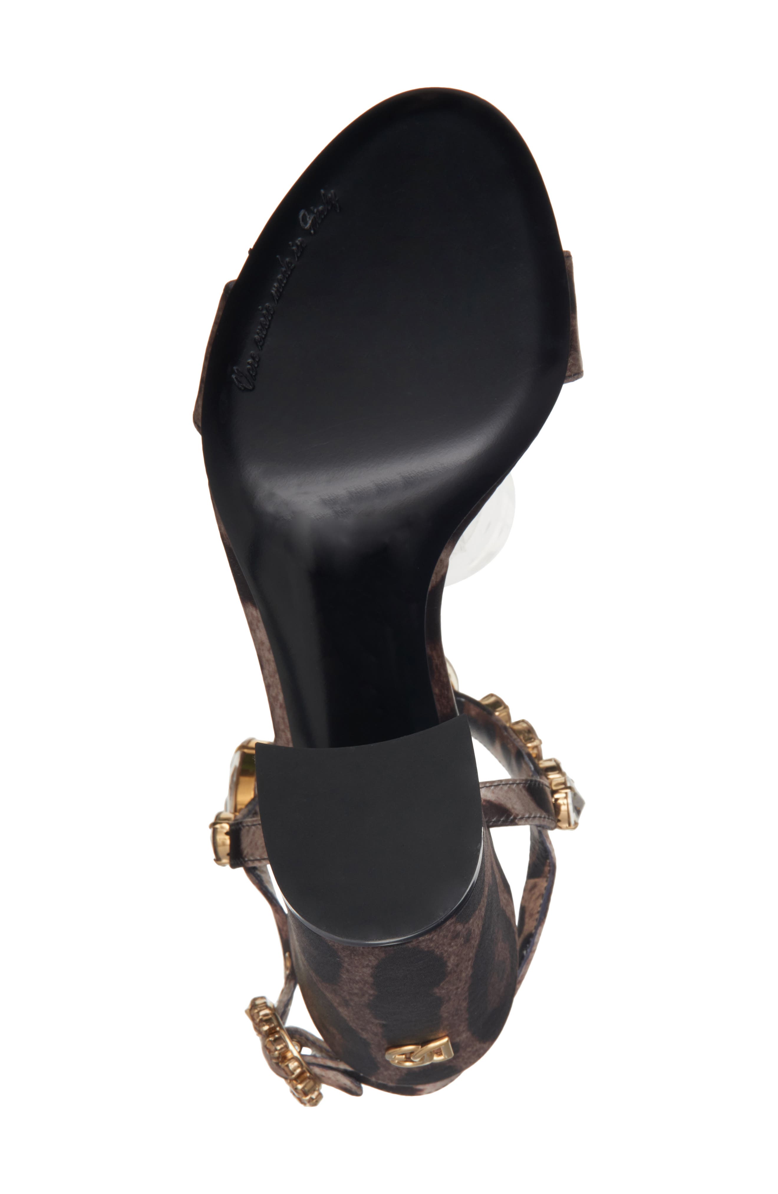 Dolce&Gabbana Crystal Embellished Sandal, Alternate, color, Leo New