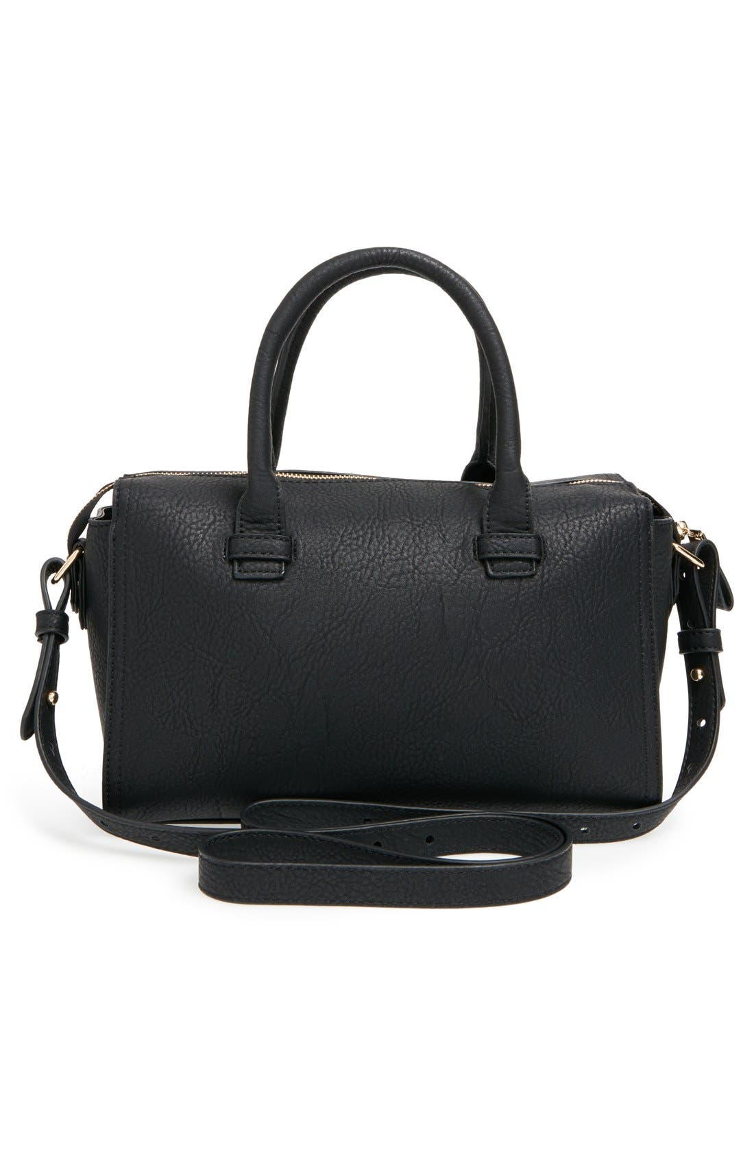 Big Buddha Faux Leather Satchel, Alternate, color, 
