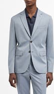 MANGO Superslim Fit Light Blue Stretch Sport Coat