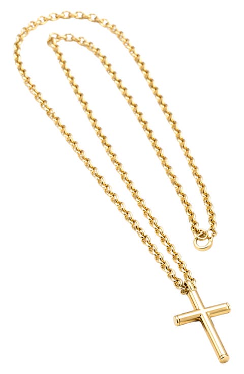 Men's Cross Pendant Necklace