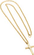 ARGENTO VIVO Men's Cross Pendant Necklace