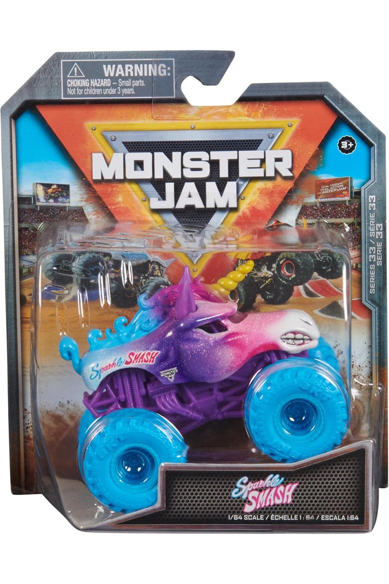 Mini Sparkle Smash Die Cast Vehicle, Main, color, purple light blue