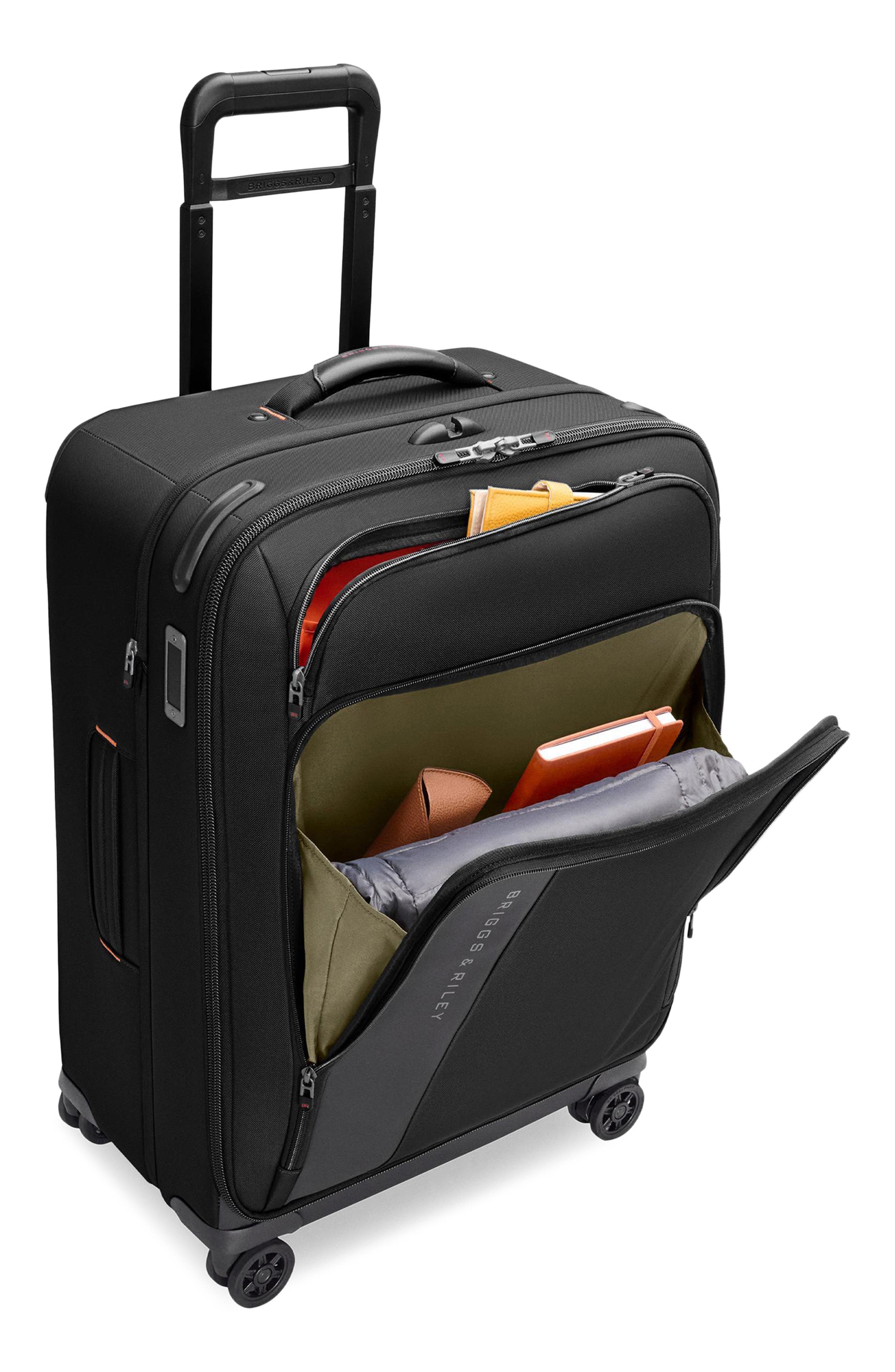 Briggs & Riley Medium ZDX 26-Inch Expandable Spinner Packing Case, Alternate, color, Black