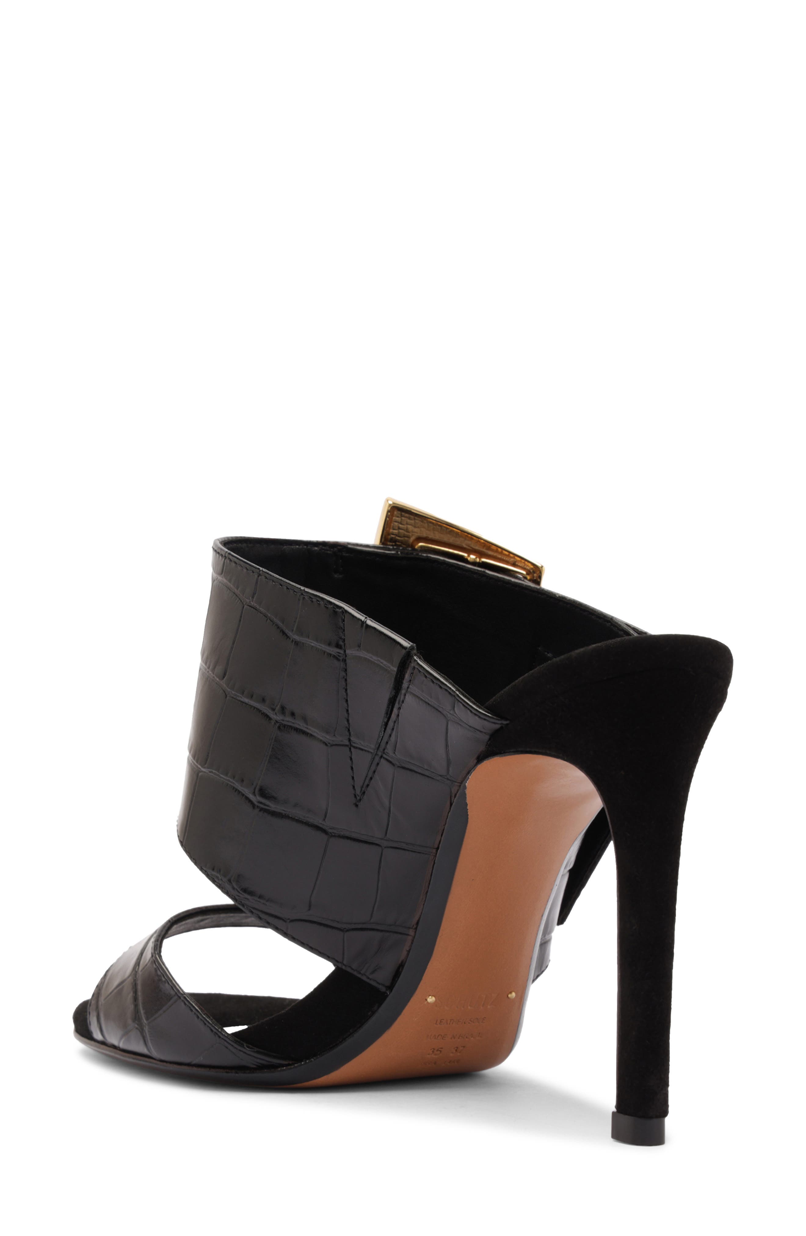 Schutz Beatrix Slide Sandal, Alternate, color, Black