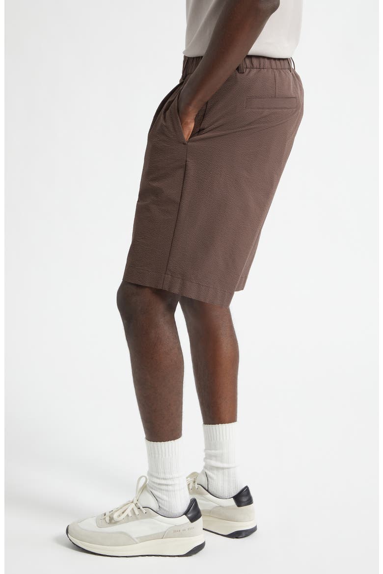 Seersucker Bermuda Shorts, Alternate, color, 8800 CHOCOLATE