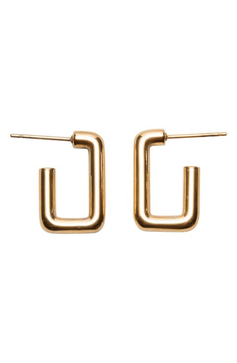 Rectangular Hoop Earrings