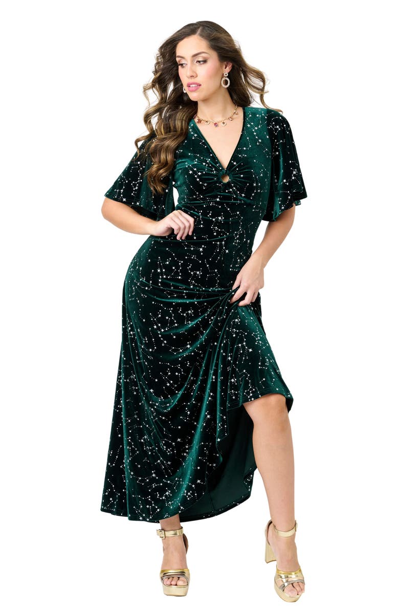 Smak Parlour Knit Maxi Dress, Main, color, Green