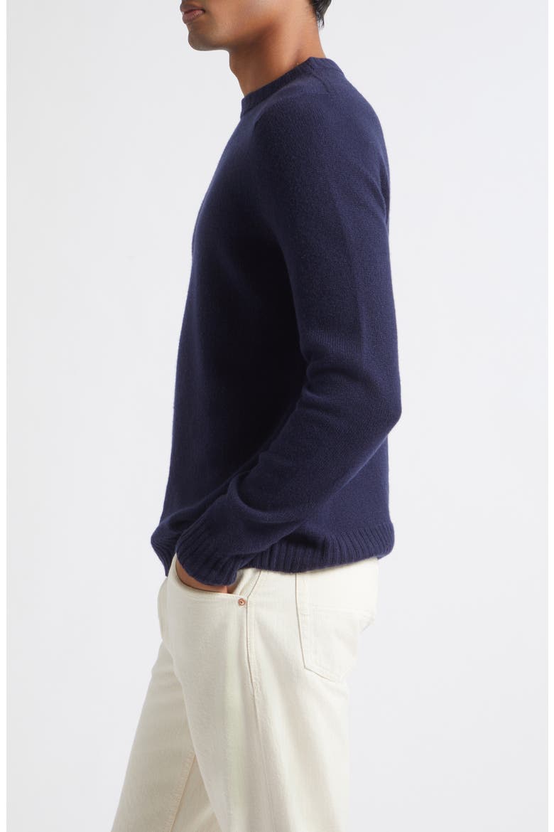 Norfolk Sea Island Cotton Crewneck Sweater, Alternate, color, MIDNIGHT