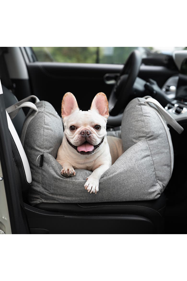First Class Dog Car Seat Bed, Alternate, color, Grey