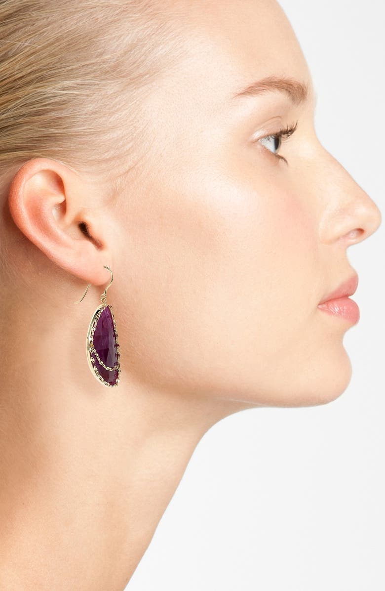 LANA Jewelry 'Stone Gold - Eden' Sapphire Drop Earrings, Alternate, color, 