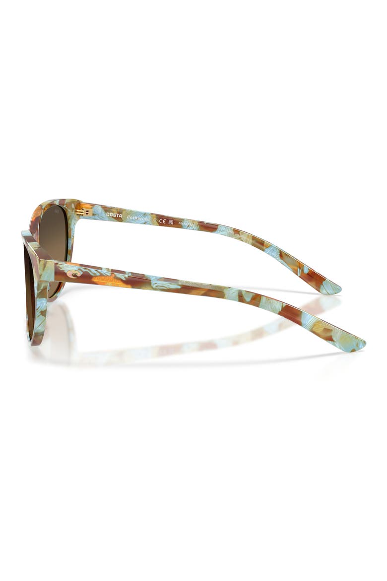 Catherine 57mm Gradient Polarized Phantos Sunglasses, Alternate, color, CIELO OCEAN TORT / COPPER 580G