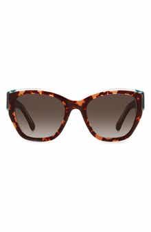 yolanda 51mm polarized gradient cat eye sunglasses
