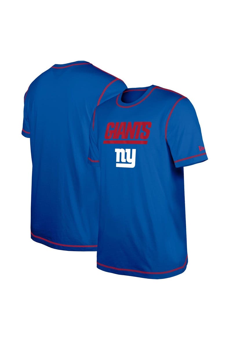 Men's New Era  Royal New York Giants Third Down Puff Print T-Shirt, Main, color, Royal