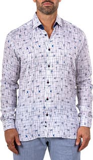 Maceoo Fibonacci Marthyr 0315 Contemporary Fit Button-Up Shirt