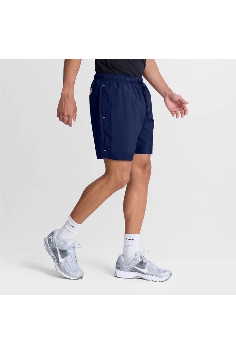 Men's Fanatics Navy Team USA In the Zone Badge Woven Shorts, Alternate, color, Navy