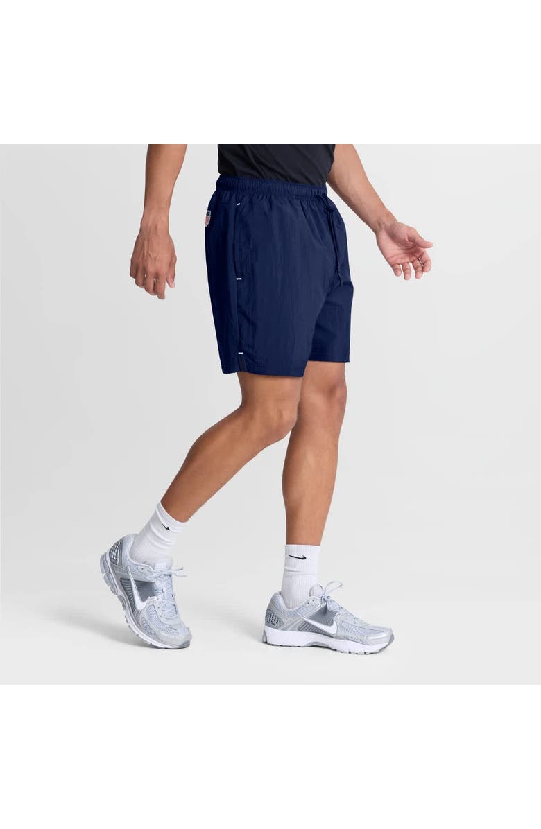 FANATICS Men's Fanatics Navy Team USA In the Zone Badge Woven Shorts, Alternate, color, Navy