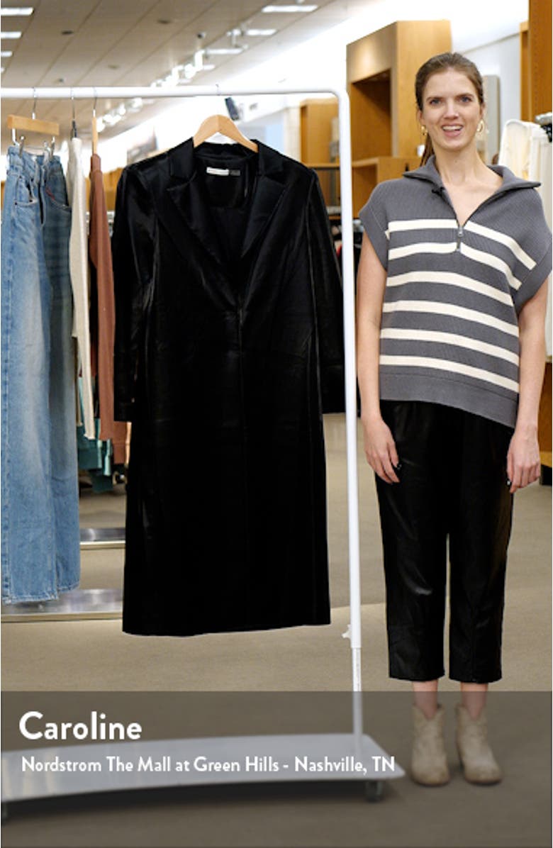 Mya Faux Leather Blazer Coat, sales video thumbnail