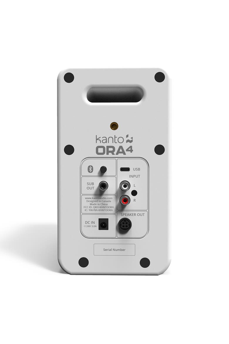ORA4 Powered Bluetooth Desktop Speakers - Pair, Alternate, color, White