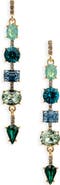 Cara Crystal Linear Drop Earrings