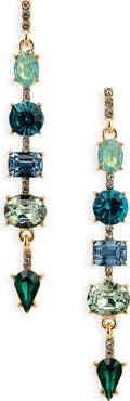 Cara Crystal Linear Drop Earrings