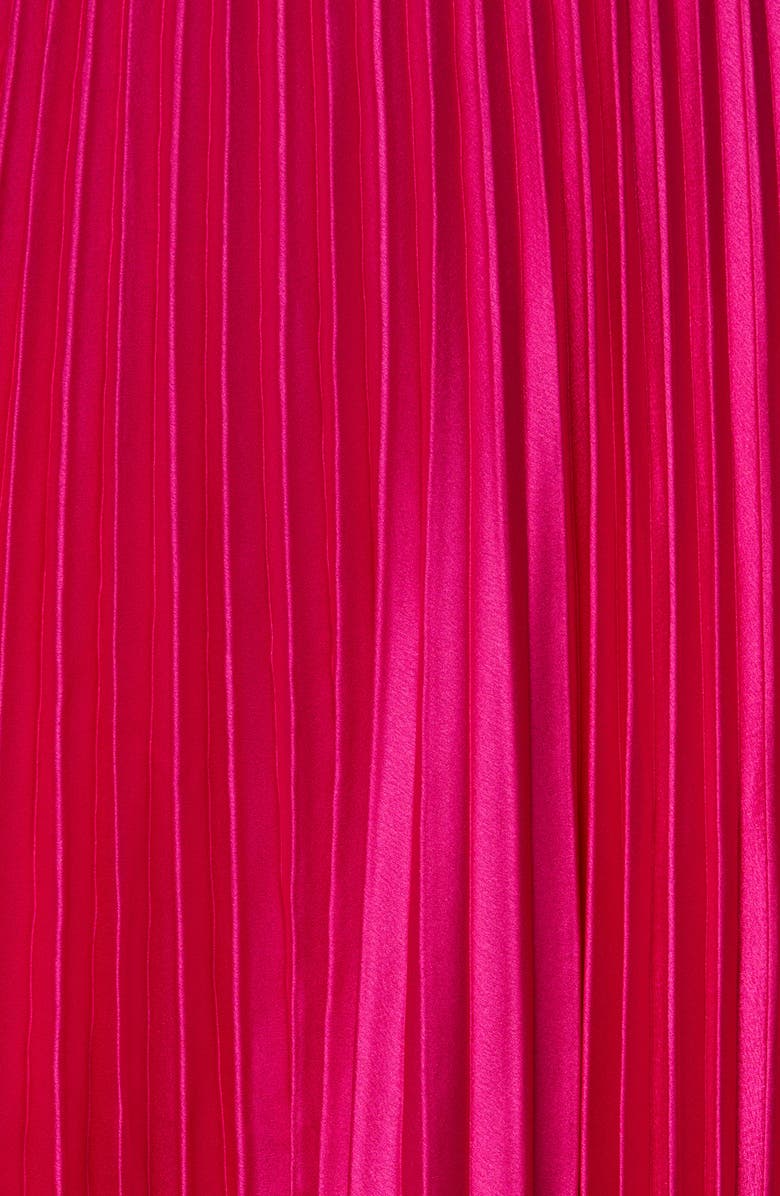 VICI Collection Antonella Pleated Satin Skirt, Alternate, color, 