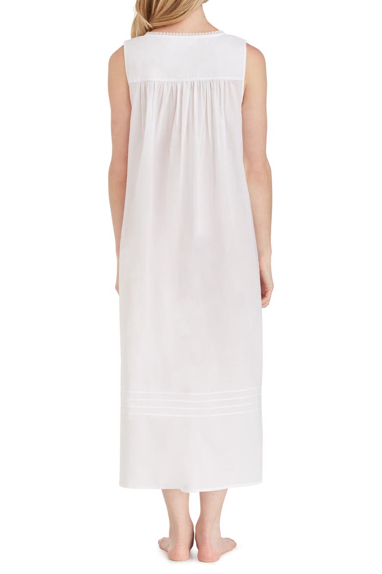 Cotton Lawn Ballet Nightgown, Alternate, color, SOLID WHITE