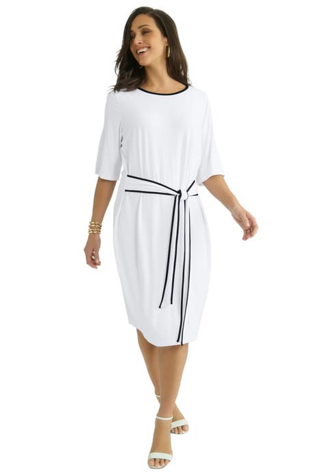 Tie Waist Dress (Plus Available)