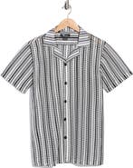 T.R. PREMIUM Modern Fit Textured Camp Shirt