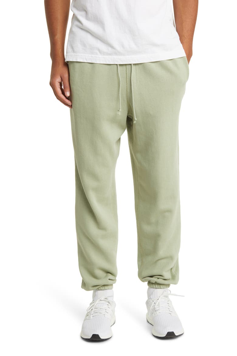 Core Organic Cotton Brushed Terry Sweatpants, Main, color, SAGE